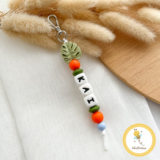 Identificador de mochila - Folha verde