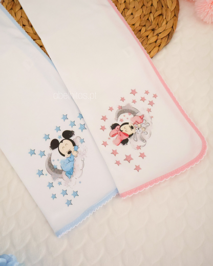 Fralda de Pano Bebé Mickey / Minnie