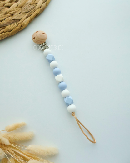 Nameless pacifier clip - Hexagons