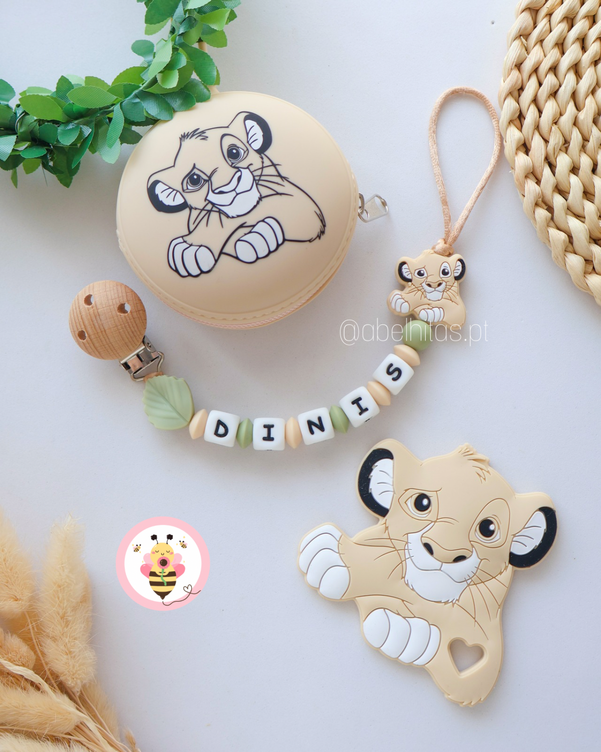 Conjunto Simba bege