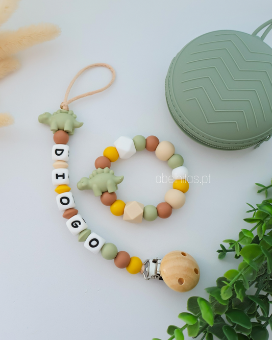 Conjunto Dinossauro verde